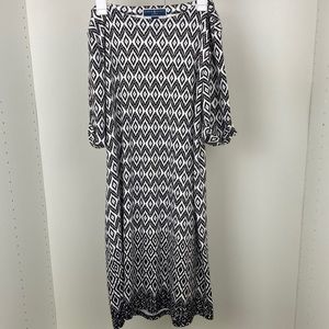 Karen Scott Off the Shoulder Patterned Dress